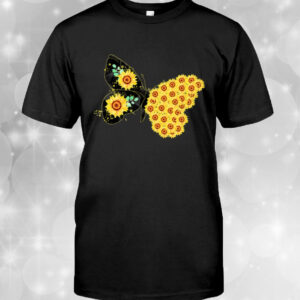 Sunflower Butterfly tshirt T-Shirt